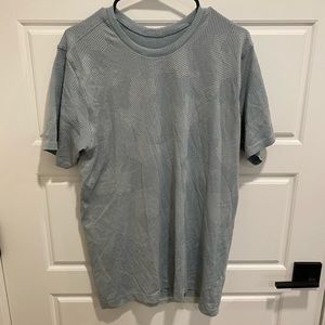 Lululemon Blue Camo Exercise Shirt